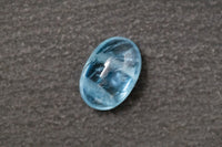 Aquamarin, oval, cabochon