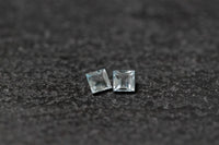 Aquamarin, carré, facettiert, hellblau