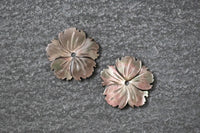 Perlmutt Blumen Paar