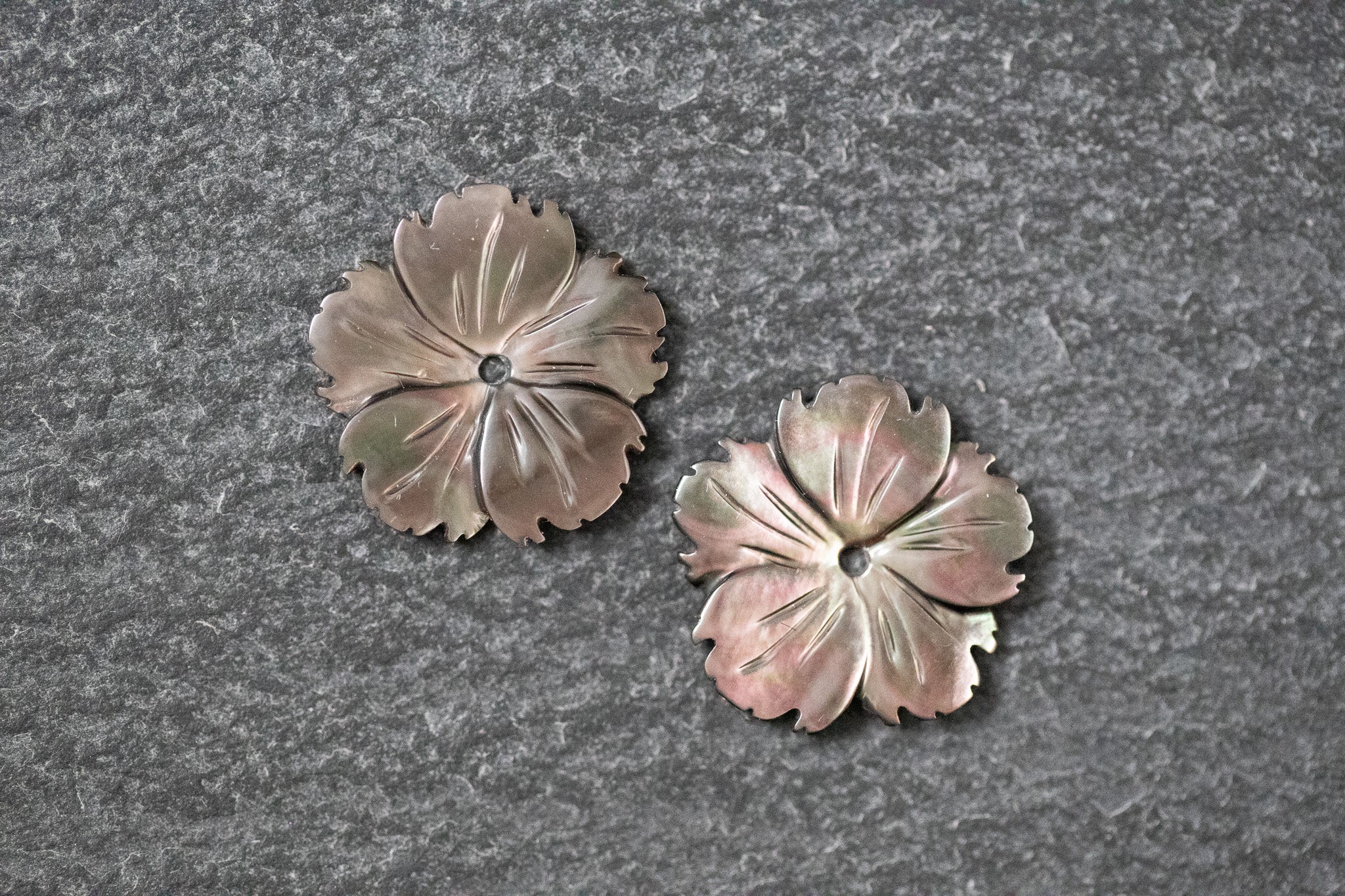 Perlmutt Blumen Paar