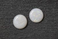 Weissopal, Paar, rund, blau, grün, rot