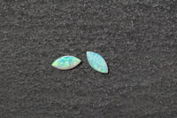 Weissopal Paar, Navetten, blau, grün, violett