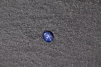 Sternsaphir oval, cabochon, blau