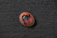 Feueropal, oval, blau, grün, rot und violett