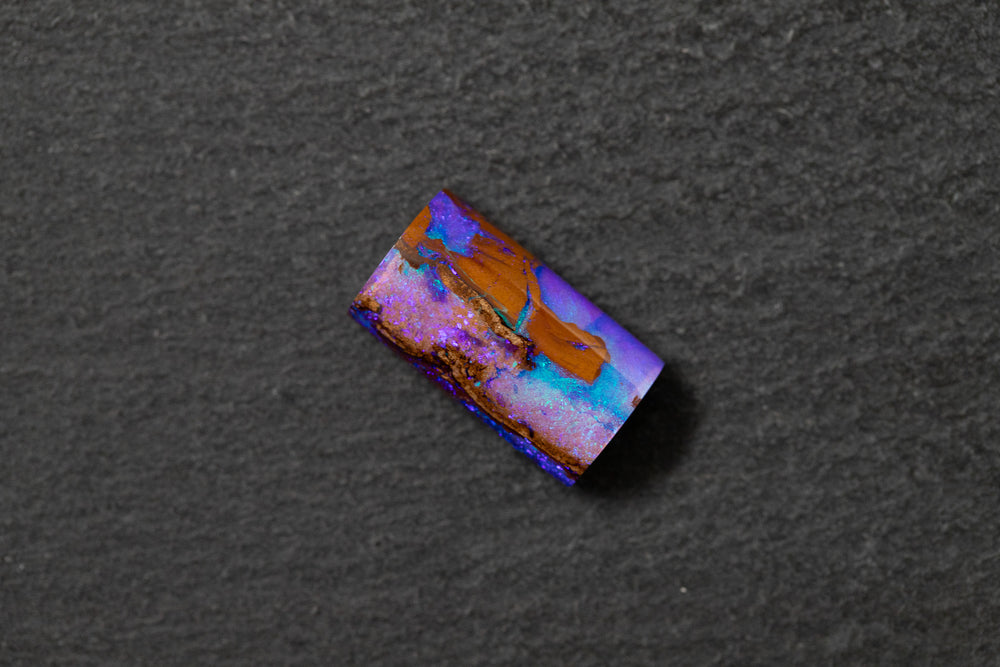 Boulderopal, Fantasieform, blau, violette