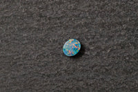 Opaldoublette, oval, blau, grün, rot