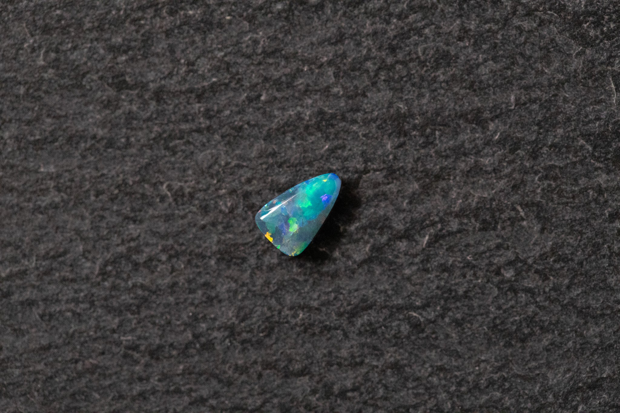 Opaldoubette, Fantasieform, blau, grün