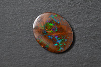 Boulderopal,oval, grün, blau, violette