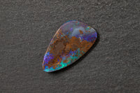 Boulderopal, Fantasieform, violette, blau