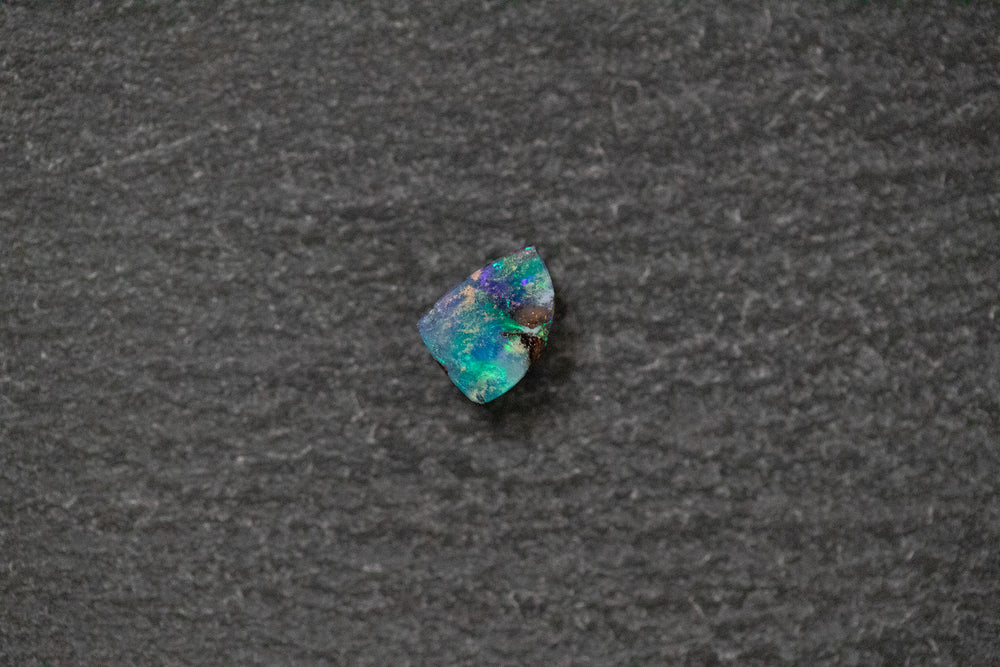 Boulderopal, Fantasieform, grün, blau