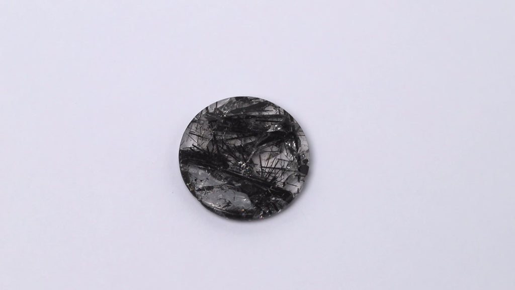 Quarz, rund, schwarz 