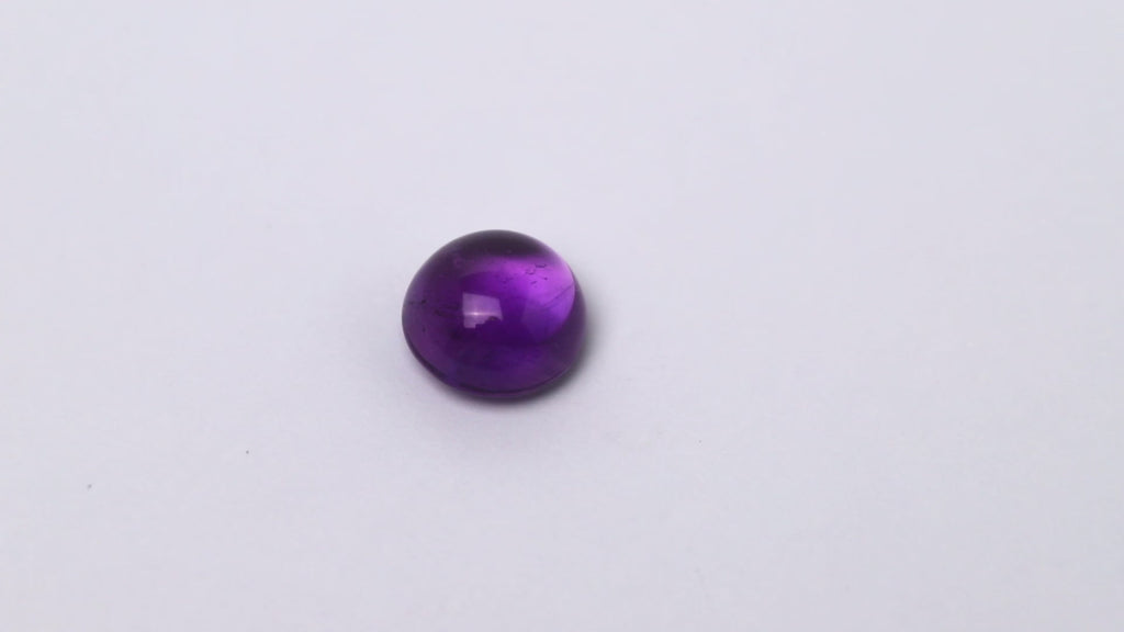 Amethyst, rund, cabochon
