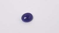 Tansanit, oval, cabochon, blau, violett