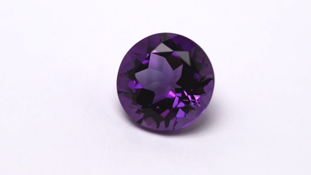 Amethyst, rund, facettiert