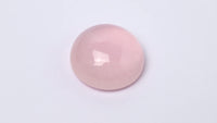 Rosenquarz, rund, cabochon, rosa