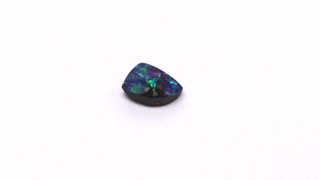 Boulderopal, Fantasieform, grün, blau