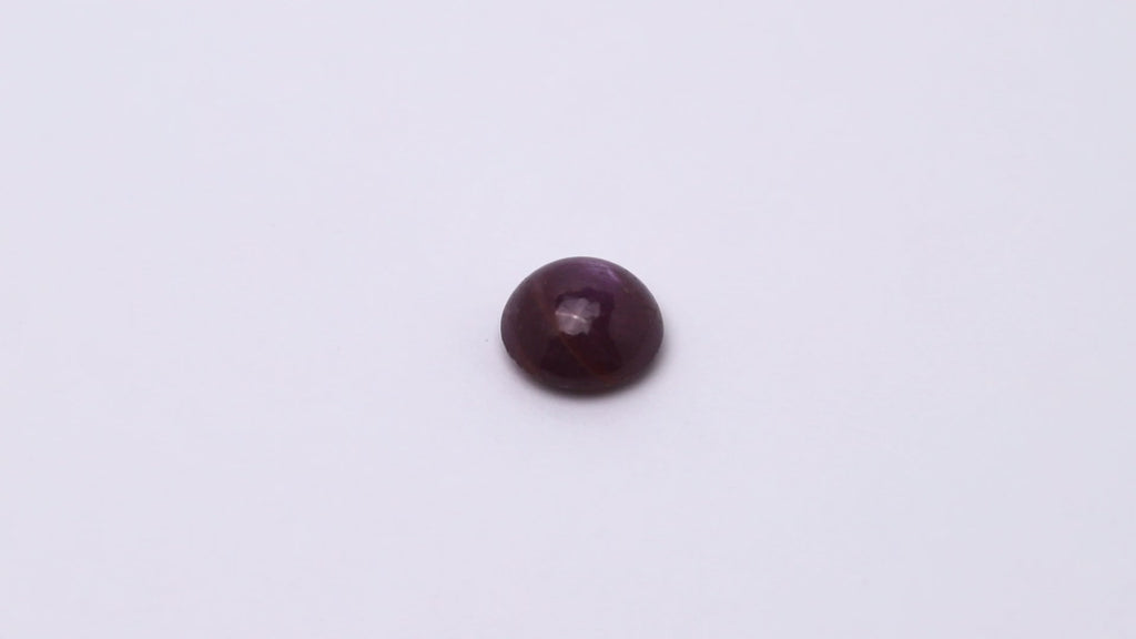 Sternrubin, oval, cabochon